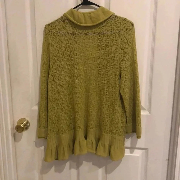 Cardigan women’s greenish yellow - Picture 3 of 3